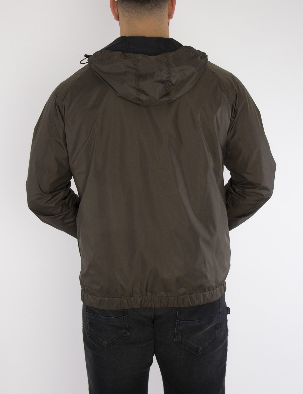Ανδρικό μαύρο καφέ Jacket διπλής όψεως WS2813 φωτογραφία